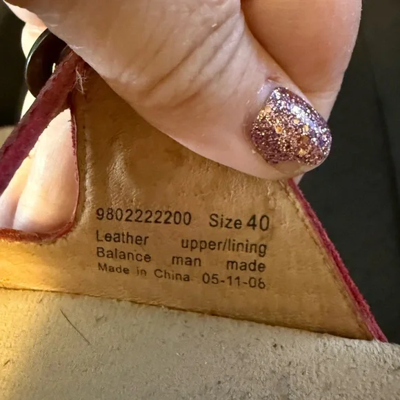 Dansko Red Leather Sandals with Buckle - EU 40/US 9.5 - Excellent condition - Picture 5 of 5